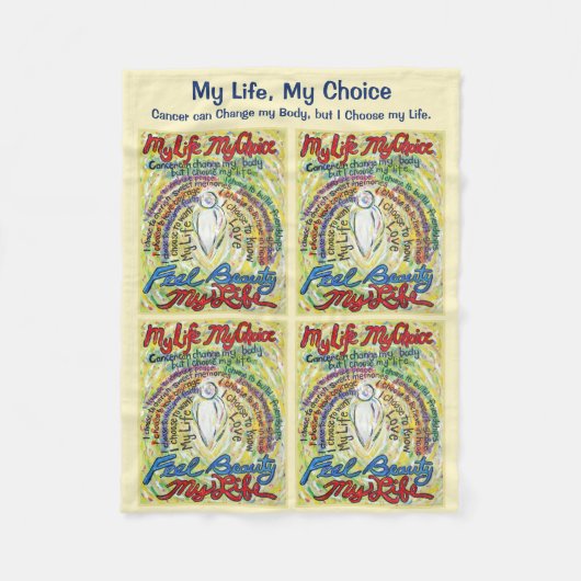 Mijn levenskeuzekanker Angel Soft Fleece Blankets (Voorkant)