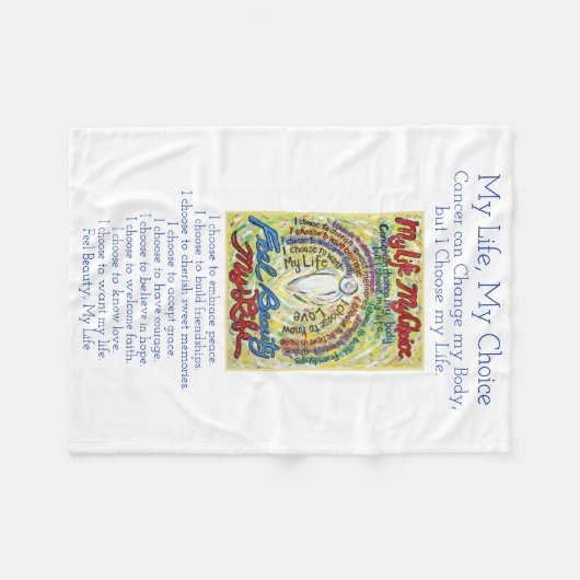 Mijn levenskeuzekankergedicht Soft Fleece Blankets (Voorkant (Horizontaal))