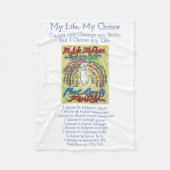 Mijn levenskeuzekankergedicht Soft Fleece Blankets (Voorkant)