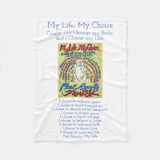 Mijn levenskeuzekankergedicht Soft Fleece Blankets (Voorkant)