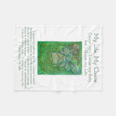 Mijn levenskeuzekankergedicht Soft Fleece Blankets Deken (Voorkant (Horizontaal))