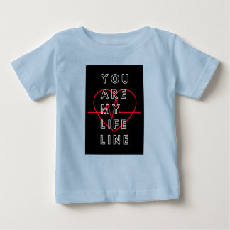 Mijn levenslijn Blue baby shirt