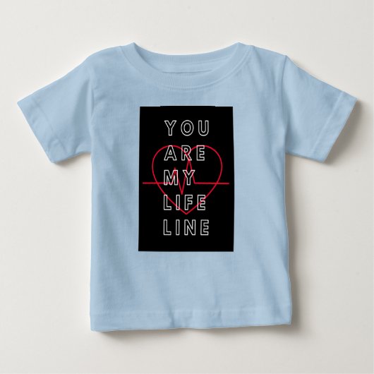 Mijn levenslijn Blue baby shirt (Voorkant)