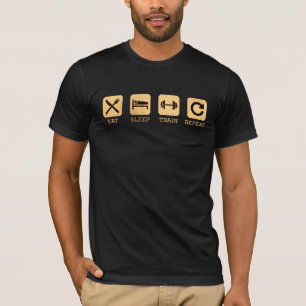 Mijn levensstijl Eet Slaap Trein Herhaal T-shirt