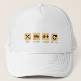 Mijn levensstijl Eet Slaap Trein Herhaal Trucker H Trucker Pet