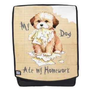 Mijn Lhasa Apso Ate Mijn Homework-rugzak Rugtassen