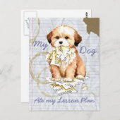 Mijn Lhasa Apso heeft mijn Briefkaart van het Less (Voorkant / Achterkant)