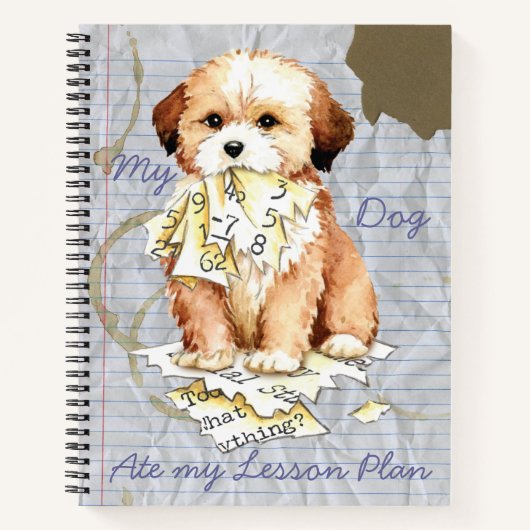 Mijn Lhasa Apso heeft mijn Notitieboek van het Les (Voorkant)