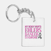 Mijn lichaam doet EDS pijn Sleutelhanger (Voorkant Links)