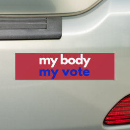 Mijn lichaam en mijn stem in november bumpersticker