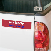 Mijn lichaam en mijn stem in november bumpersticker (Op Truck)