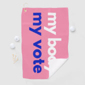 Mijn lichaam en mijn stem in november golfhanddoek (Insitu)