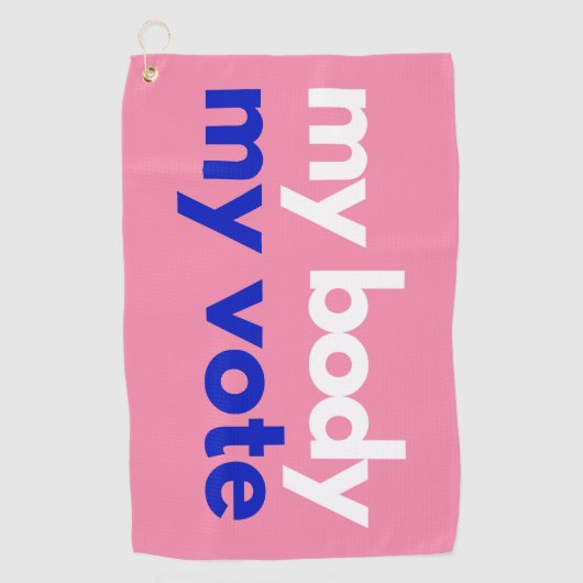 Mijn lichaam en mijn stem in november golfhanddoek (Voorkant)