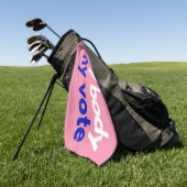 Mijn lichaam en mijn stem in november golfhanddoek (Groen)