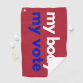 Mijn lichaam en mijn stem in november golfhanddoek (Insitu)