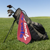 Mijn lichaam en mijn stem in november golfhanddoek (Groen)