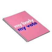 Mijn lichaam en mijn stem in november notitieboek (Rechterzijde)