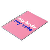 Mijn lichaam en mijn stem in november notitieboek (Linkerzijde)