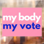 Mijn lichaam en mijn stem in november raamsticker (Vel 2)