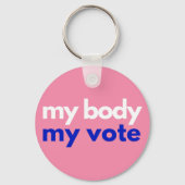 Mijn lichaam en mijn stem in november sleutelhanger (Voorkant)