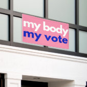 Mijn lichaam en mijn stem in november spandoek (Buitenkant Gebouw)