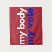 Mijn lichaam en mijn stem in november wandkleed (Voorkant)