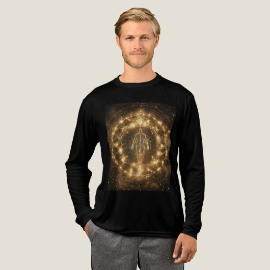 Mijn lichaam is de cirkel - belichaamde Sigil Tri-Blend Shirt (Voorkant)