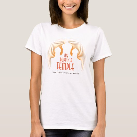 Mijn lichaam is een tempel 2 t-shirt (Voorkant)