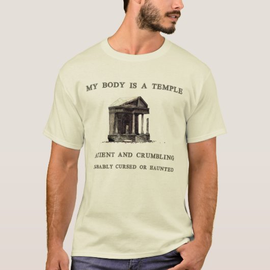 Mijn lichaam is een tempel t-shirt (Voorkant)