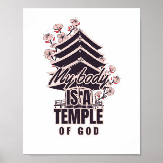 Mijn lichaam is een tempel van God Poster