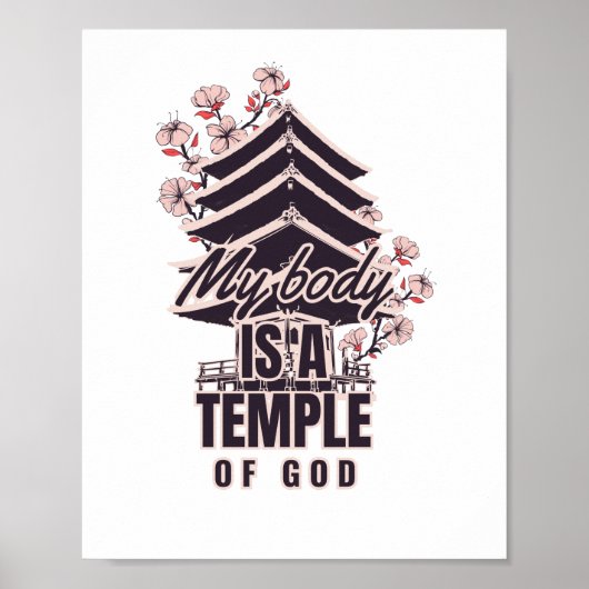 Mijn lichaam is een tempel van God Poster (Voorkant)