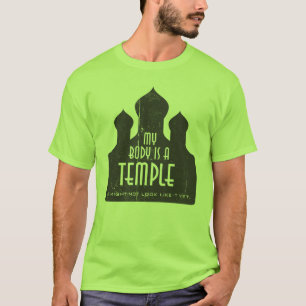 Mijn lichaam is een Temple 1 Sjabloon T-shirt