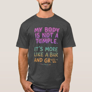 Mijn Lichaam Is Geen Tempeldinercafé Funny T-shirt