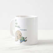 Mijn lichaam is werk koffiemok (Voorkant links)