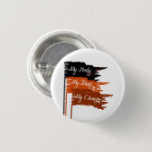 Mijn lichaam Mijn Button vrouwenrechten (Voorkant /achterkant)