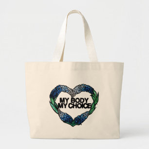 Mijn lichaam Mijn favoriete feministe Grote Tote Bag