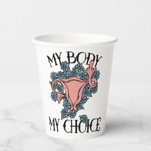Mijn lichaam Mijn favoriete feministe Papieren Bekers