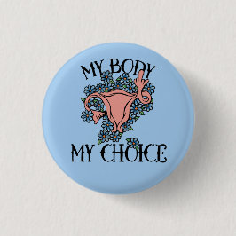Mijn lichaam Mijn favoriete feministe Ronde Button 3,2 Cm