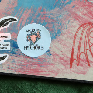 Mijn lichaam Mijn favoriete feministe Ronde Sticker