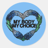 Mijn lichaam Mijn favoriete feministe Ronde Sticker (Voorkant)