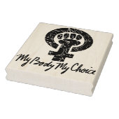 Mijn lichaam Mijn favoriete feministe Rubberstempel (Stempel)