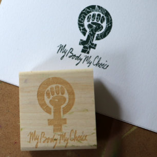Mijn lichaam Mijn favoriete feministe Rubberstempel