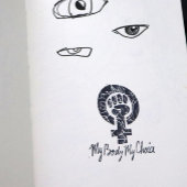 Mijn lichaam Mijn favoriete feministe Rubberstempel