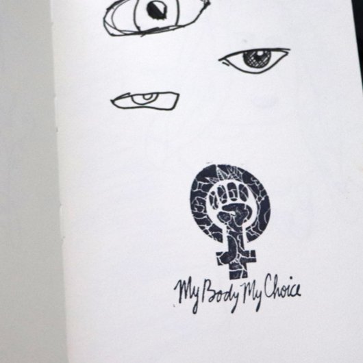 Mijn lichaam Mijn favoriete feministe Rubberstempel