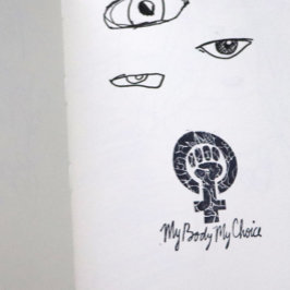 Mijn lichaam Mijn favoriete feministe Rubberstempel