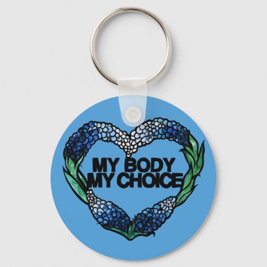 Mijn lichaam Mijn favoriete feministe Sleutelhanger (Voorkant)