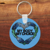 Mijn lichaam Mijn favoriete feministe Sleutelhanger (Voorkant)