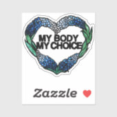 Mijn lichaam Mijn favoriete feministe Sticker (Vel)