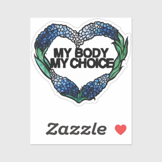 Mijn lichaam Mijn favoriete feministe Sticker (Vel)