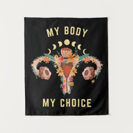 Mijn lichaam Mijn favoriete feministe Wandkleed (Voorkant)